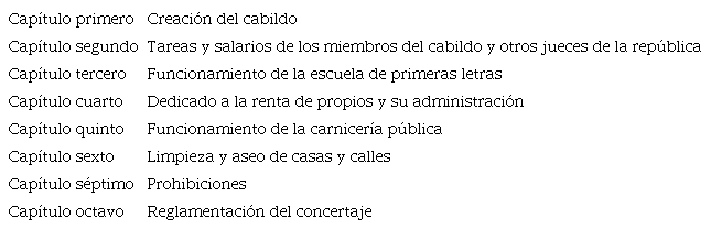 Reglas por seguir en la instalación del gobierno de San José de Guasimal de Cúcuta29