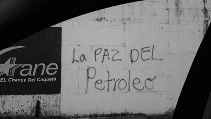 Grafiti en Florencia en el marco de las movilizaciones por la defensa del agua y del territorio