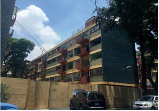 Exteriores del Multifamiliar Tlalpan