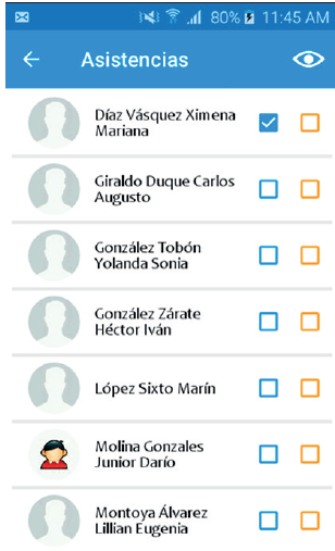 Asistencias.