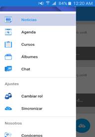 Pantalla principal (alumno).