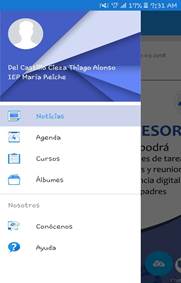 Pantalla principal (profesor).