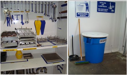 Resultado de las 5S en la zona de trabajo