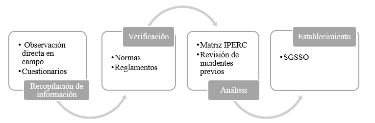 Secuencia del establecimiento del SGSSO.