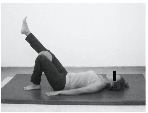 Motor Control Excersises. Palms down leg outstretched