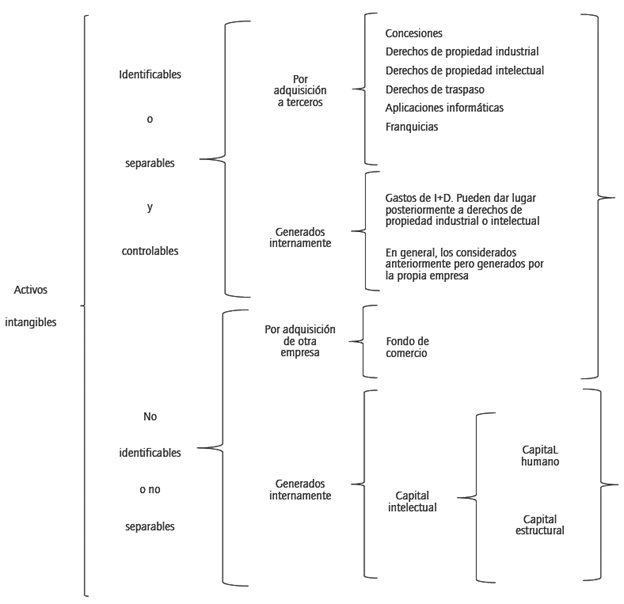 Clasificación de activos intangibles
