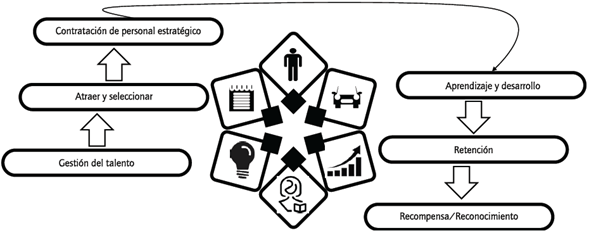 Dimensiones de la gestión del talento.