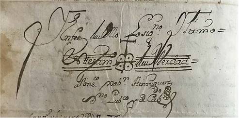 Sello del escribano Francisco Javier Henr&iacute;quez