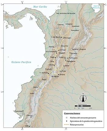N&uacute;cleos del consumo pecuario y epicentros de la producci&oacute;n ganadera en el Nuevo Reino de Granada, siglo XVII 