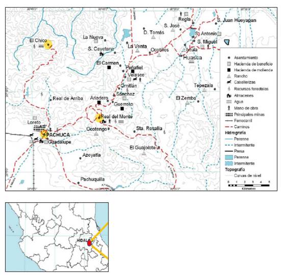 El distrito de Pachuca-Real del Monte a principios del siglo XIX