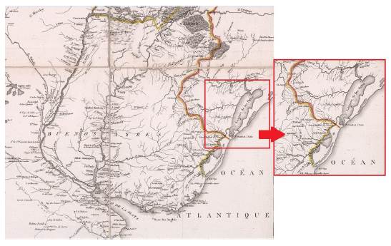 "Carte gen&eacute;rale du Paraguay et de la province de Buenos-Ayres"