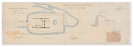 Proyecto de obras de reparación en el fuerte de San Gerónimo