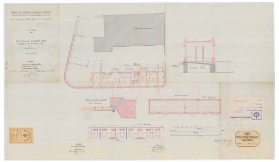 "Plano del Proyecto del Pabellón para un oficial y alojamiento pa. un sargento y veinte soldados en la bateria de San Francisco de Paula: Hoja Única"