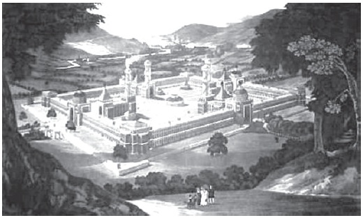 Representación utópica de Robert Owen (1838)