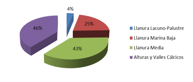 Representatividad de las especies por regiones