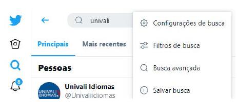 Busca avançada do Twitter.