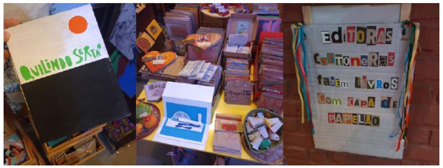 Cartonera publisher and its books.