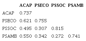 Discriminant validity