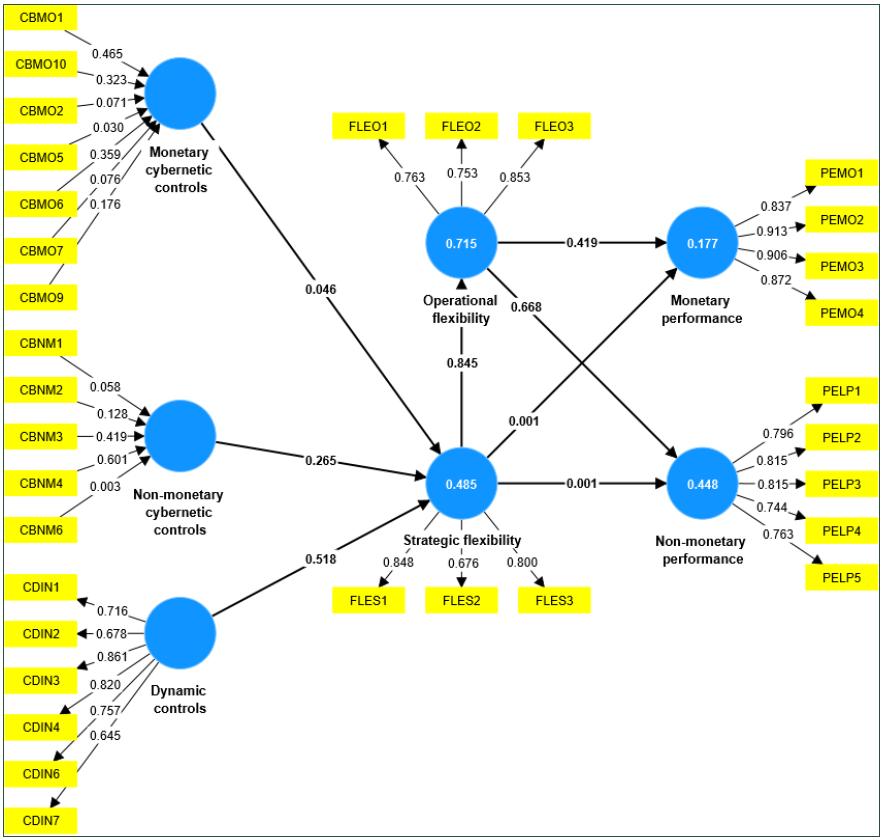Measurement and structural model.