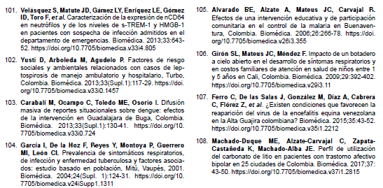Studies included in the review.