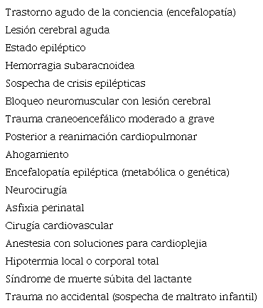 Indicaciones del monitoreo electroencefalogr&aacute;fico no invasivo en unidades de cuidados intensivos