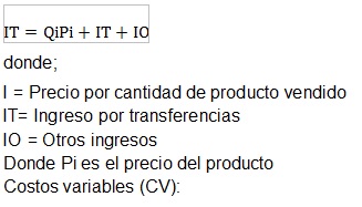 Ingreso  total (IT):