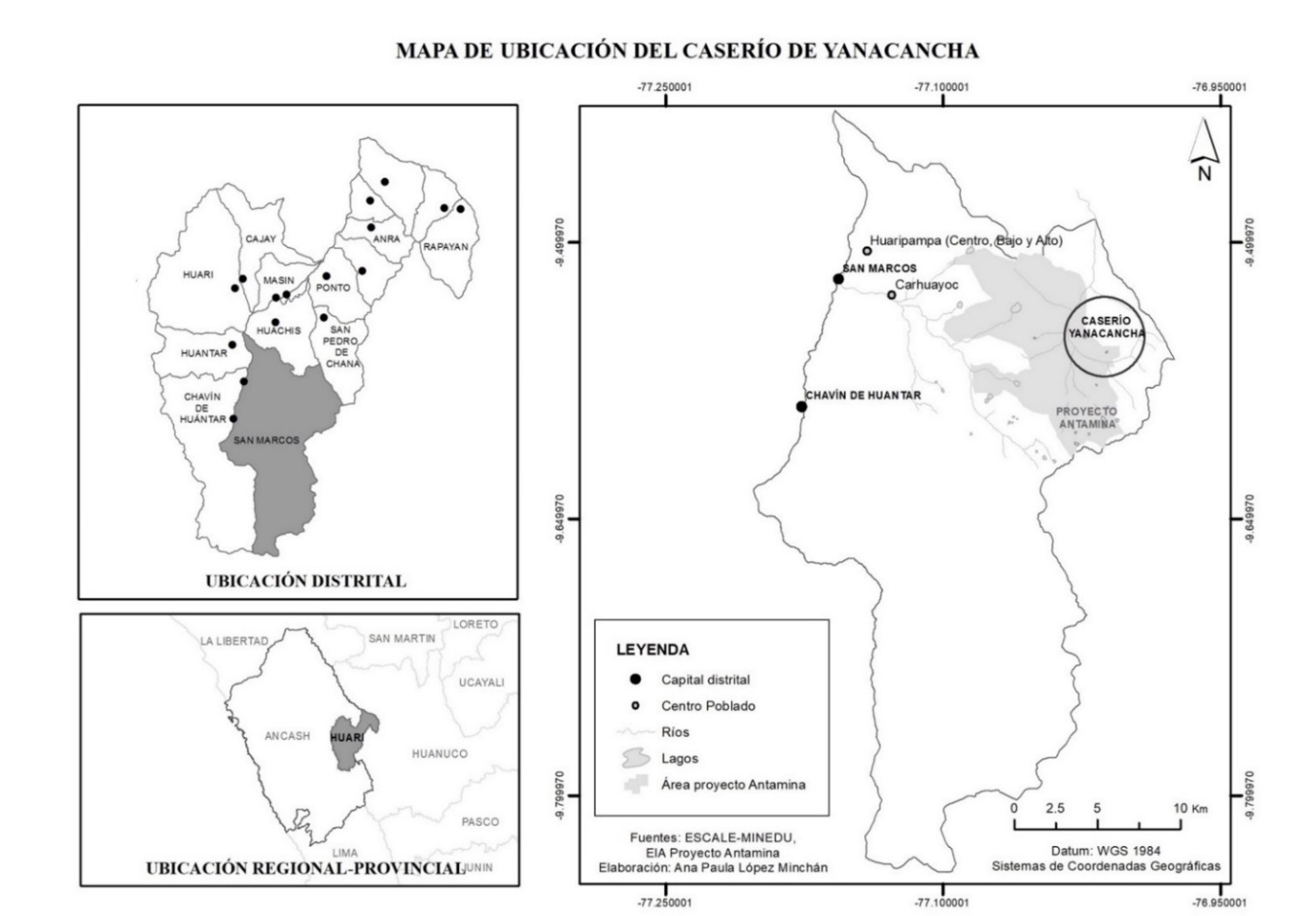 Ubicación del caserío de Yanacancha