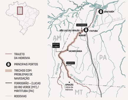 Corredor logstico BR 163 –  Tapajs