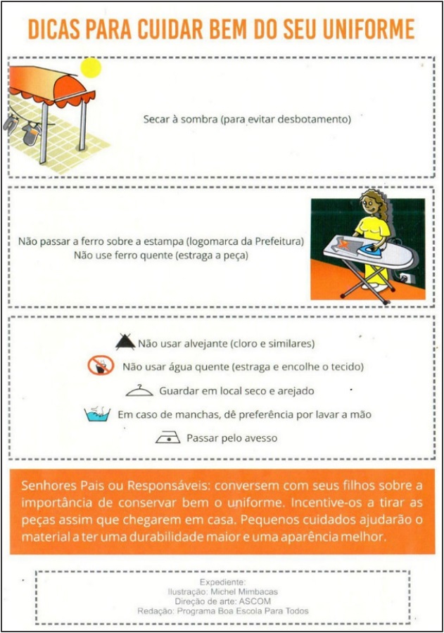 Dicas para cuidar bem do seu uniforme