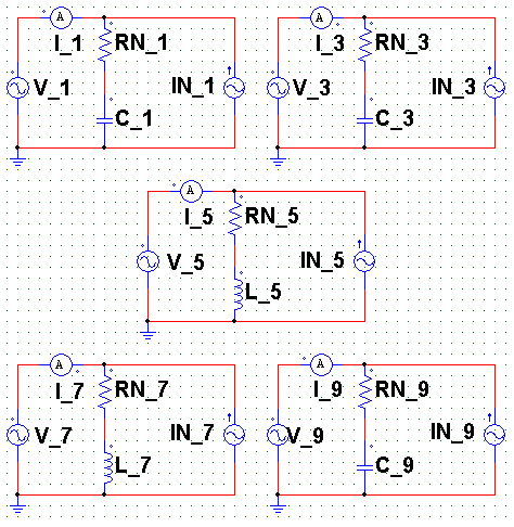 Construcción de los cinco primeros equivalentes Norton
del modelo de un computador personal.
