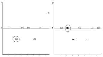 Figura 5A. Antes
de aplicaci&oacute;n de filtro contextual 

Figura 5B. Despu&eacute;s
de aplicaci&oacute;n de filtro contextual