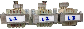 Inductors for grid coupling.