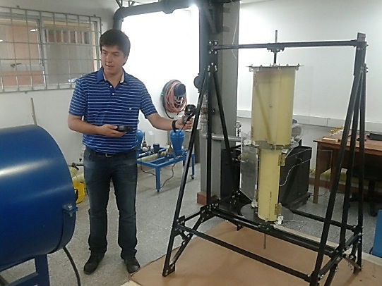 Assembly of the wind turbine.