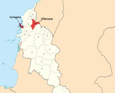 Ubicación de Villanueva