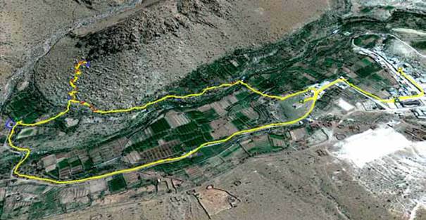 Vista del circuito de visitación