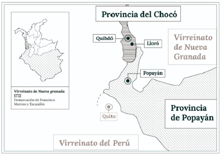 ubicación geográfica de la parroquia de Lloró