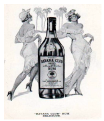 Anuncio de Havana Club, el baile, la música, 1937