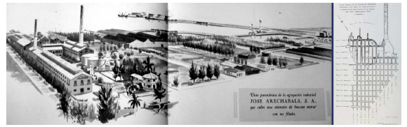 Dibujo y plano de JASA, 1956