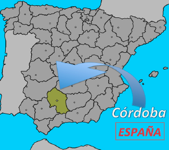 Ubicación de la provincia de Córdoba (España)