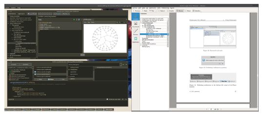 Grafoscopio, interfaz y exportaci&oacute;n de documentos.
