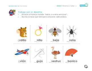 Imágenes para aprender con letras mayúsculas y minúsculas,recomendadas por el Ministerio de Educación de Colombia