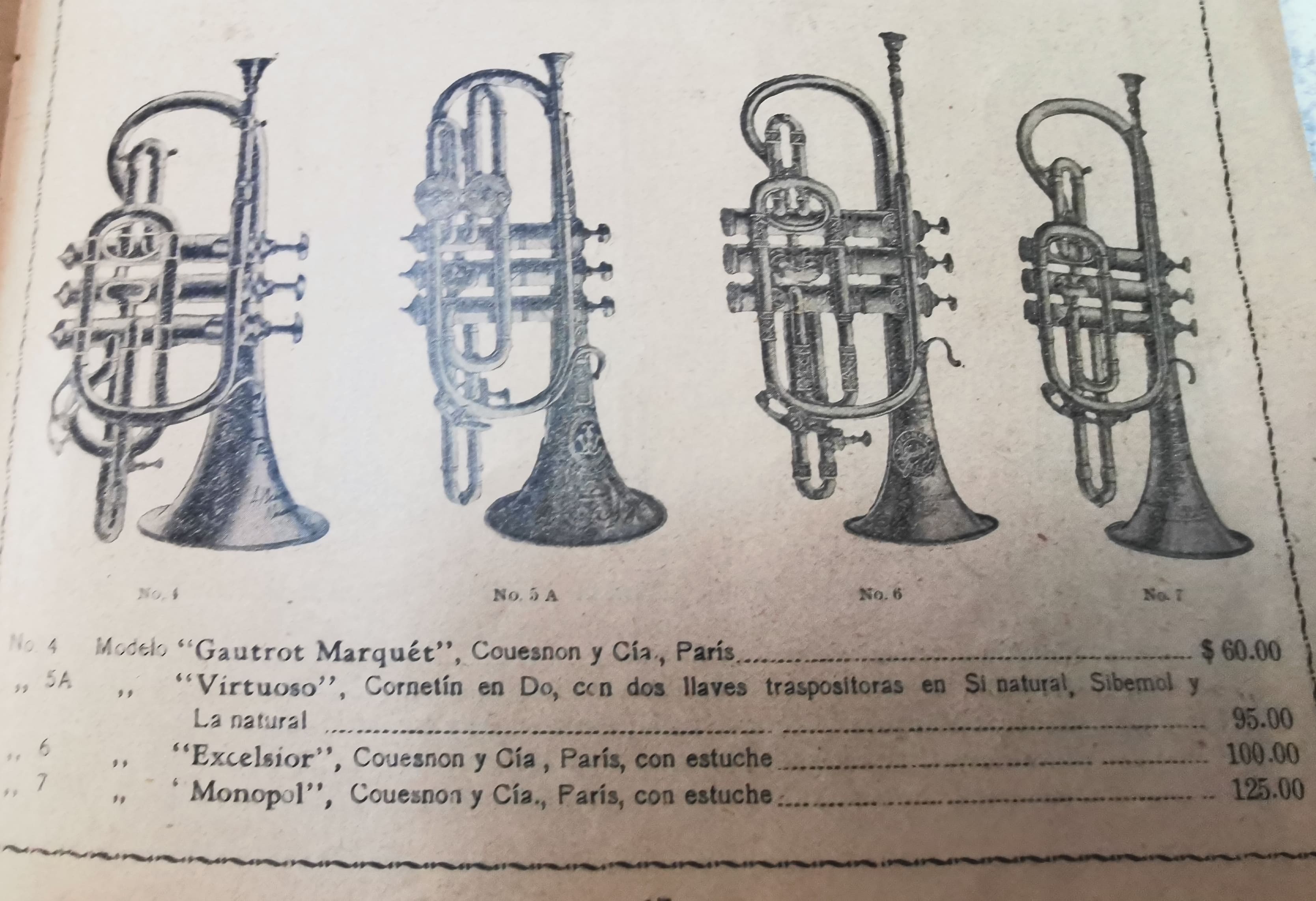 Catálogo de instrumentos Wagner y Levien (1910)