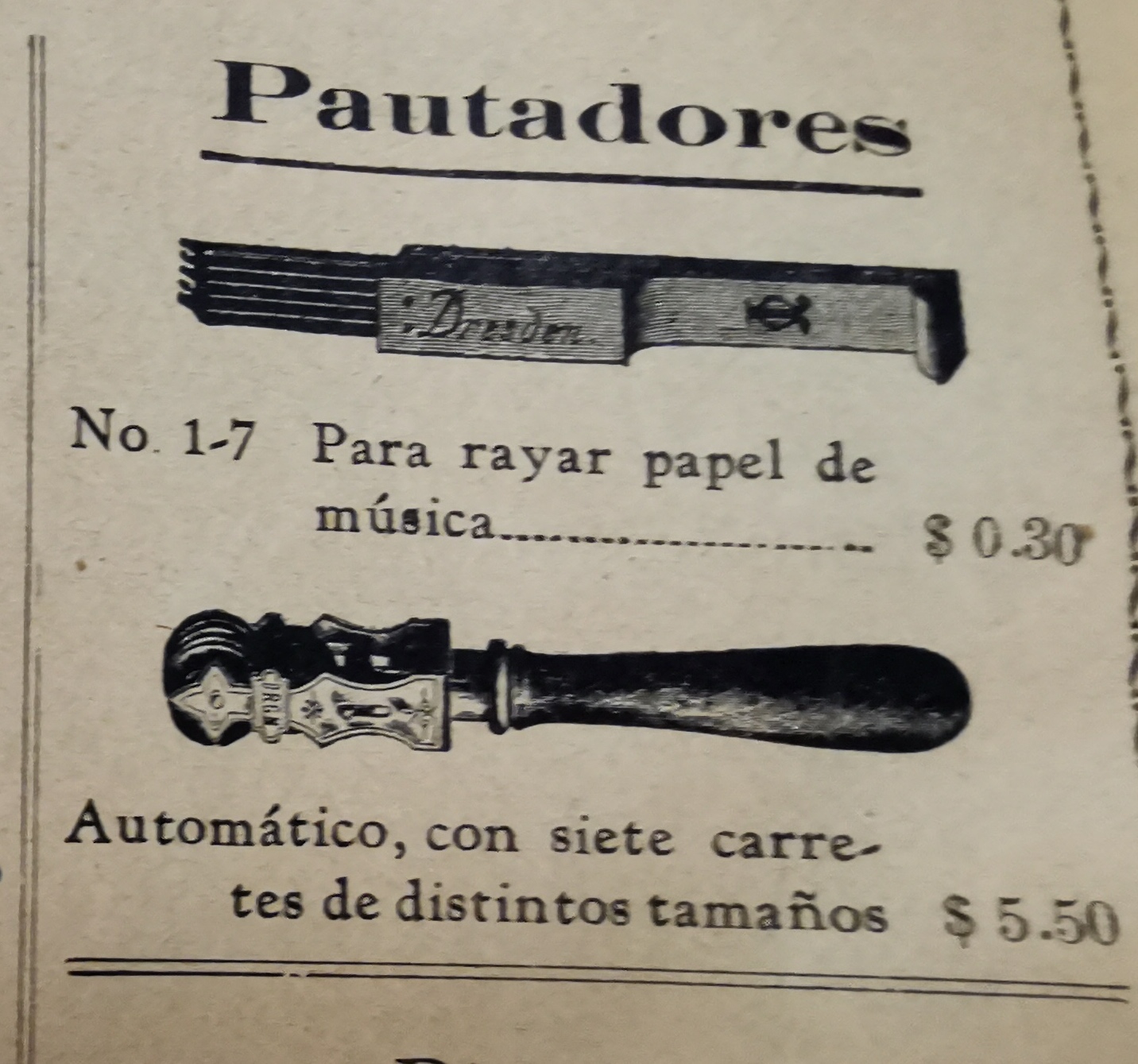 Catálogo de instrumentos Wagner y Levien (1910)