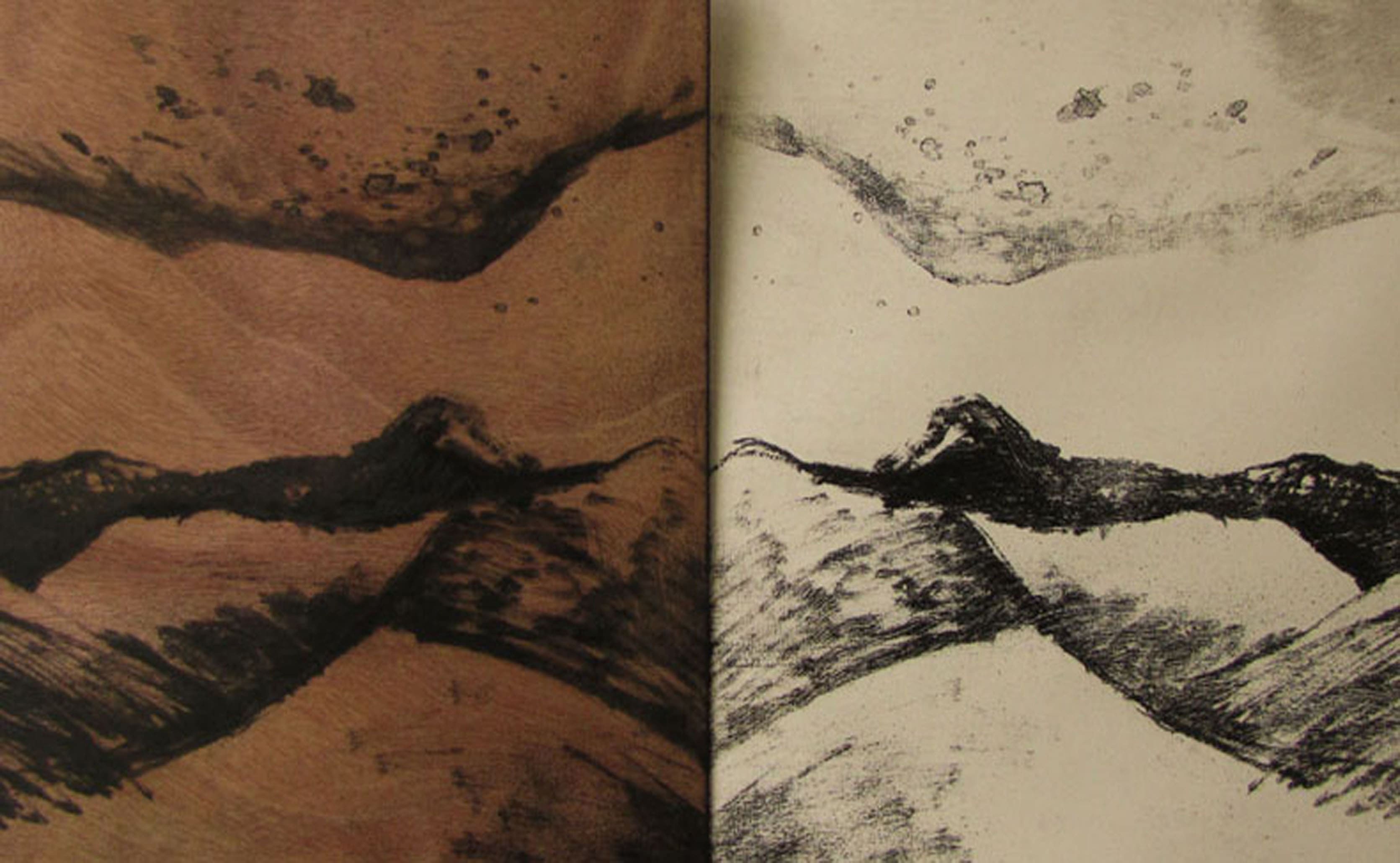 Detalle de matriz y estampa de Mokulito