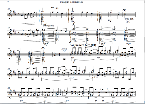 Irrupcin del “Sanjuanero” en el comps 80.