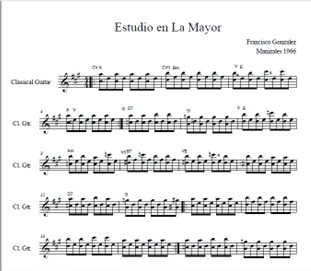 Extracto del Estudio en la Mayor de Francisco Gonzlez. 1966.