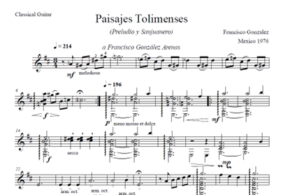 Preludio de Paisajes tolimenses.