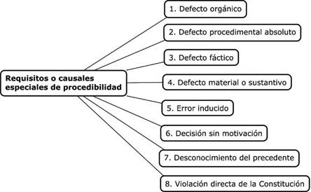 Requisitos o causales especiales de procedibilidad para la revisi&oacute;n de providencias judiciales v&iacute;a tutela