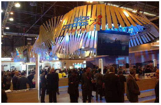 El stand de las
Islas Canarias