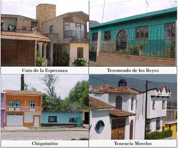 Viviendas en las tenencias del municipio de
Morelia